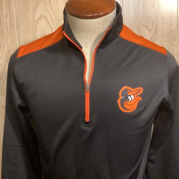 Baltimore Orioles Baseball 1/4 zip pullover men’s size medium MLB - Picture 2 of 8